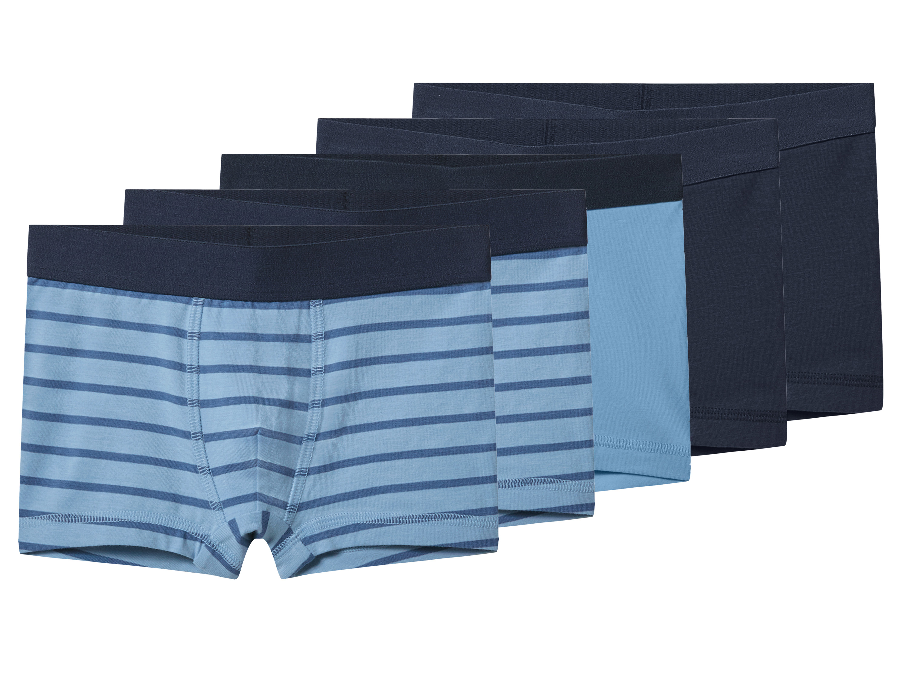 LUPILU® Kleinkinder Jungen Boxer, 5 Stück (navy/blau, 98/104)