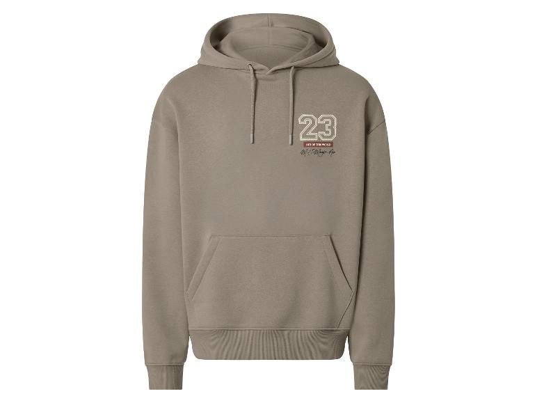 Taupefarbener Hoodie mit „23 OUT OF THIS WORLD M.J. Magic Air“-Aufdruck