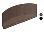 Braune Treppenmatte mit Relief, erhältlich in zwei Farben.