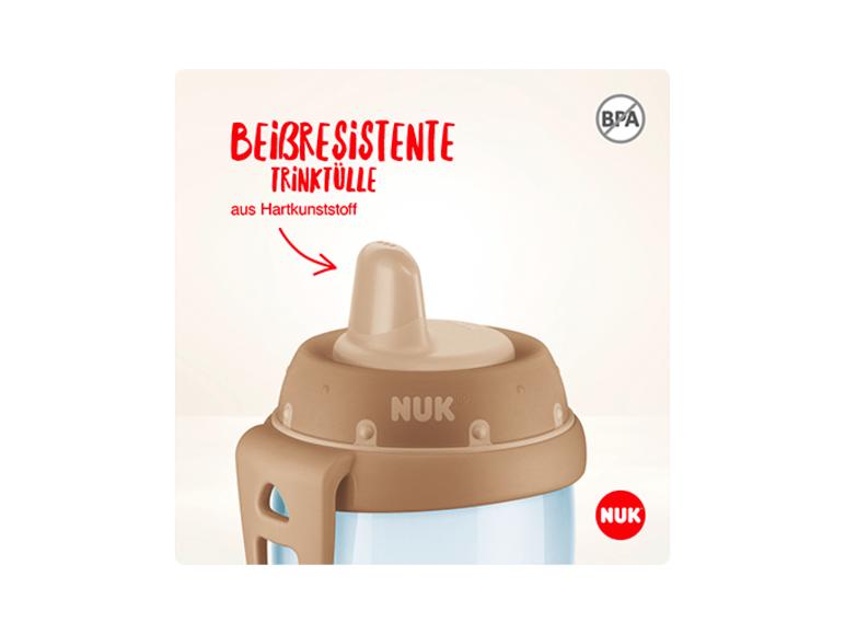 Trinktülle einer Babyflasche aus beißresistentem Hartkunststoff, BPA-frei.
