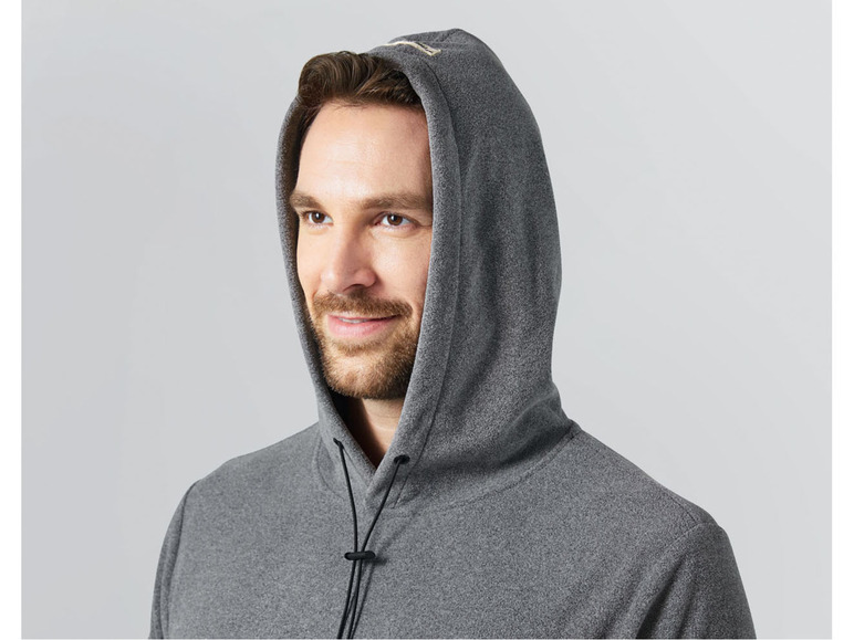 Gehe zu Vollbildansicht: LIVERGY® Herren Fleecepullover mit Kapuze und Bindeband - Bild 10