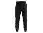 Schwarze Herren-Jogginghose mit Kordelzug und gerippten Bündchen.