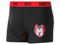 Schwarze Mickey Mouse Boxershorts mit rotem Bund