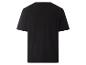 Schwarzes Kurzarm-T-Shirt, Rückansicht.