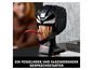 LEGO Marvel Venom Kopfmodell, ein schwarzer und roter LEGO-Bau.