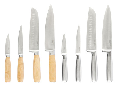 ERNESTO® Messer mit Bambus-/ Edelstahl-Griff