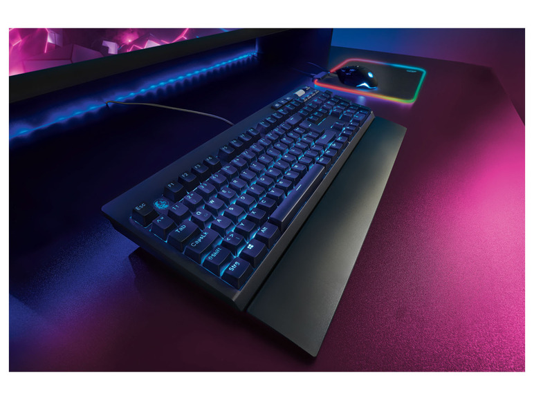 Gehe zu Vollbildansicht: SILVERCREST Gaming Tastatur, semi-mechanisch, mit Hintergrundbeleuchtung - Bild 5
