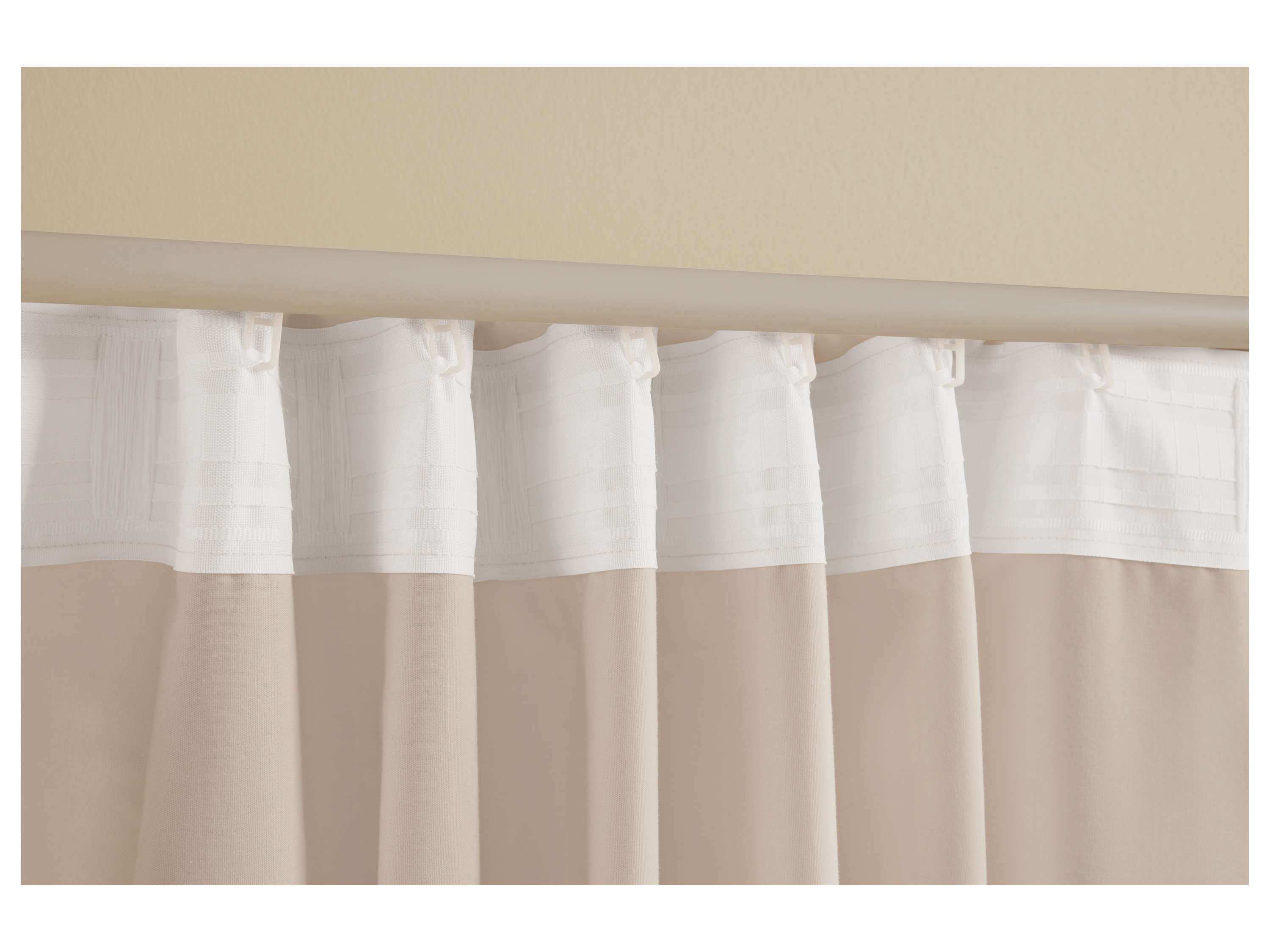 Thumbnail - LIVARNO® Vorhangschal-Set, 2-teilig (Beige)