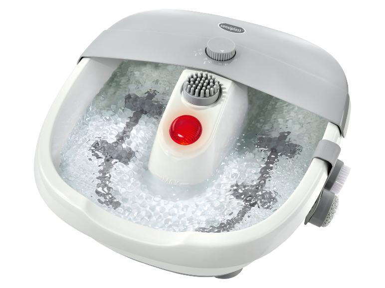 Ein Sensoplast Fußbad mit sprudelndem Wasser.