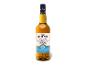 Flasche Single Malt Scotch Whisky mit weißem und blauem Etikett.