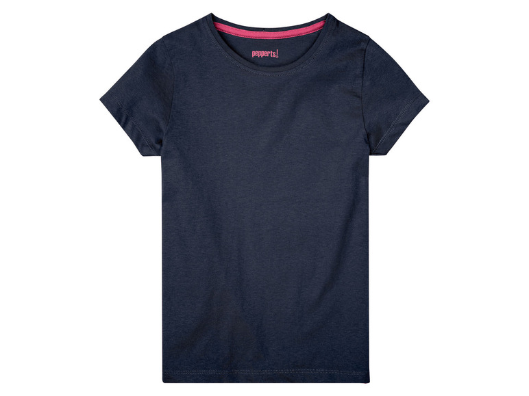 Gehe zu Vollbildansicht: PEPPERTS® Mädchen T-Shirts, 3 Stück, mit Rundhalsausschnitt - Bild 7