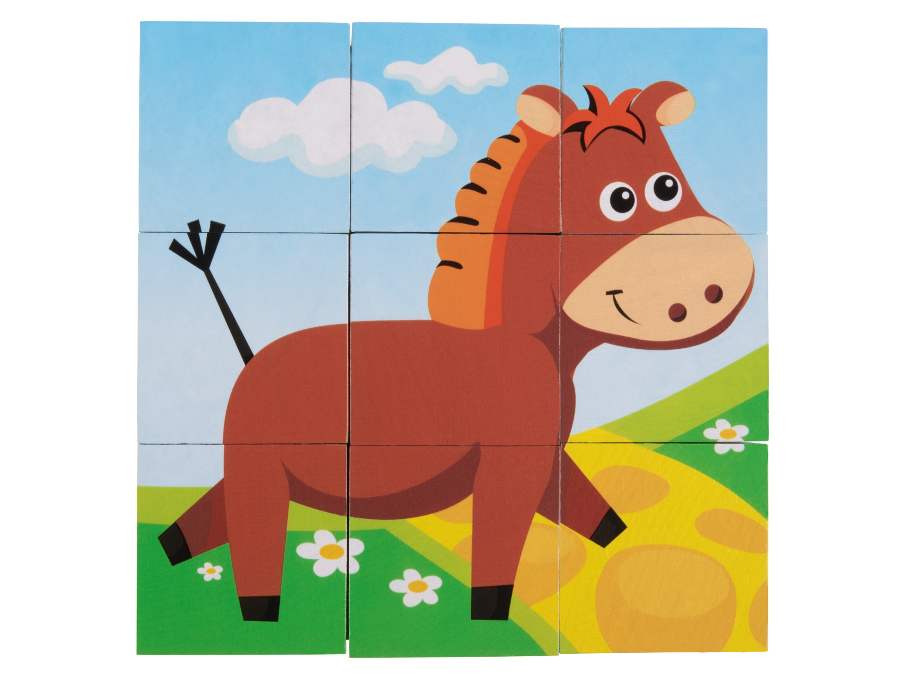 Thumbnail - Playtive Holz Motorik Lernspielzeug (Bilderwürfel)