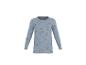 Blaues Langarmshirt mit Schleifenmuster