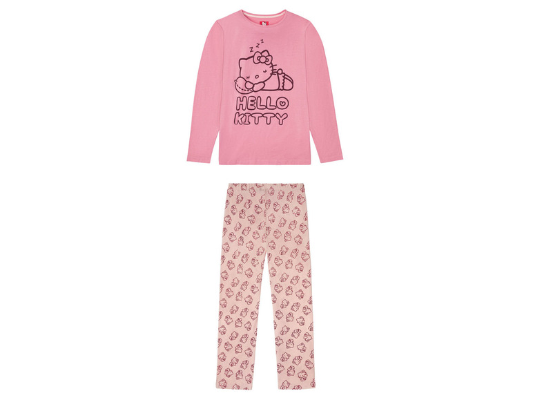 Gehe zu Vollbildansicht: Damen Pyjama, lang, mit Gummizugbund - Bild 8