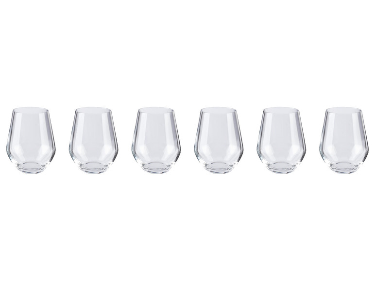 Sechs Gläser für Wein oder Wasser