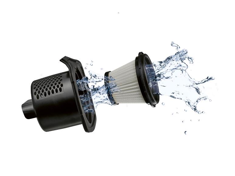 Waschbare Staubsaugerfilter: Vormotor und Motor.
