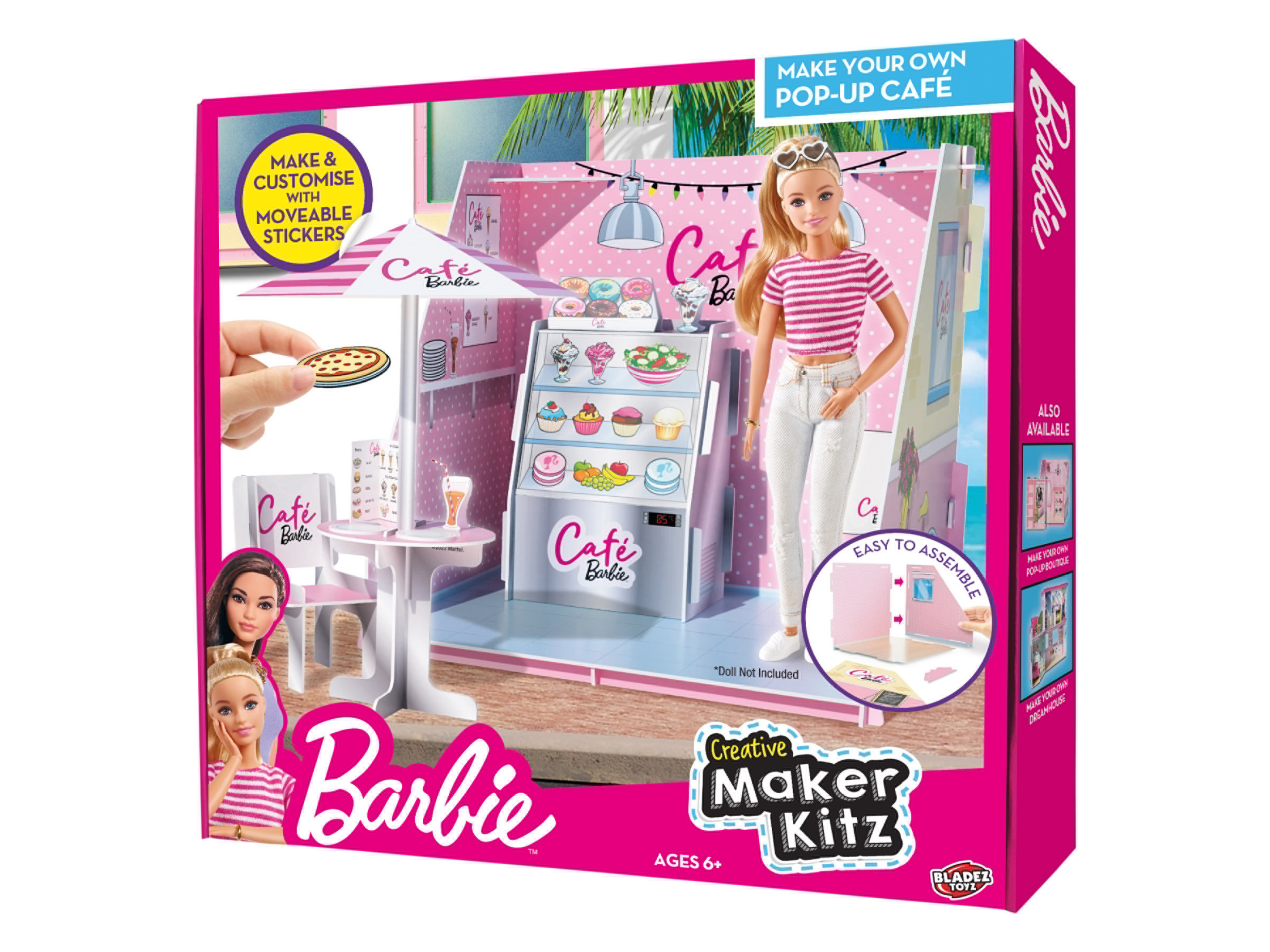 Thumbnail - Barbie Creative Maker Kitz Pop-Up Boutique, Café, Vets (Café)