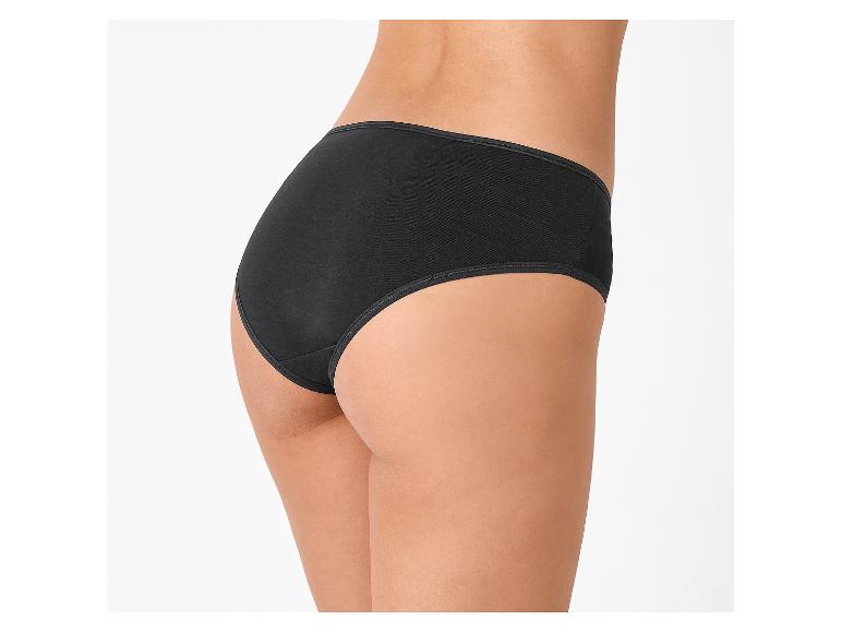 Schwarzer Baumwollslip für Damen