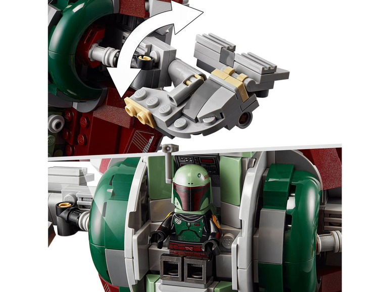 Gehe zu Vollbildansicht: LEGO® Star Wars 75312 »Boba Fetts Starship™« - Bild 4