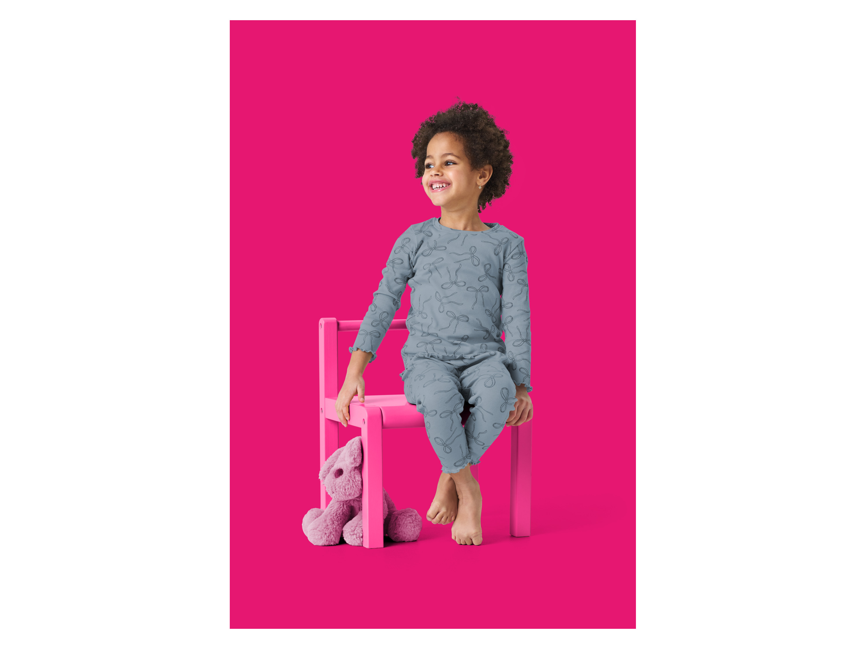 LUPILU® Kleinkinder Pyjama (Blau, 122/128) – Bild 2 von 4