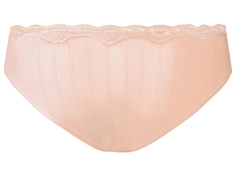 Ein rosafarbener Slip mit Spitze