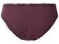 Bordeauxfarbener Damen-Slip mit Spitzenbesatz