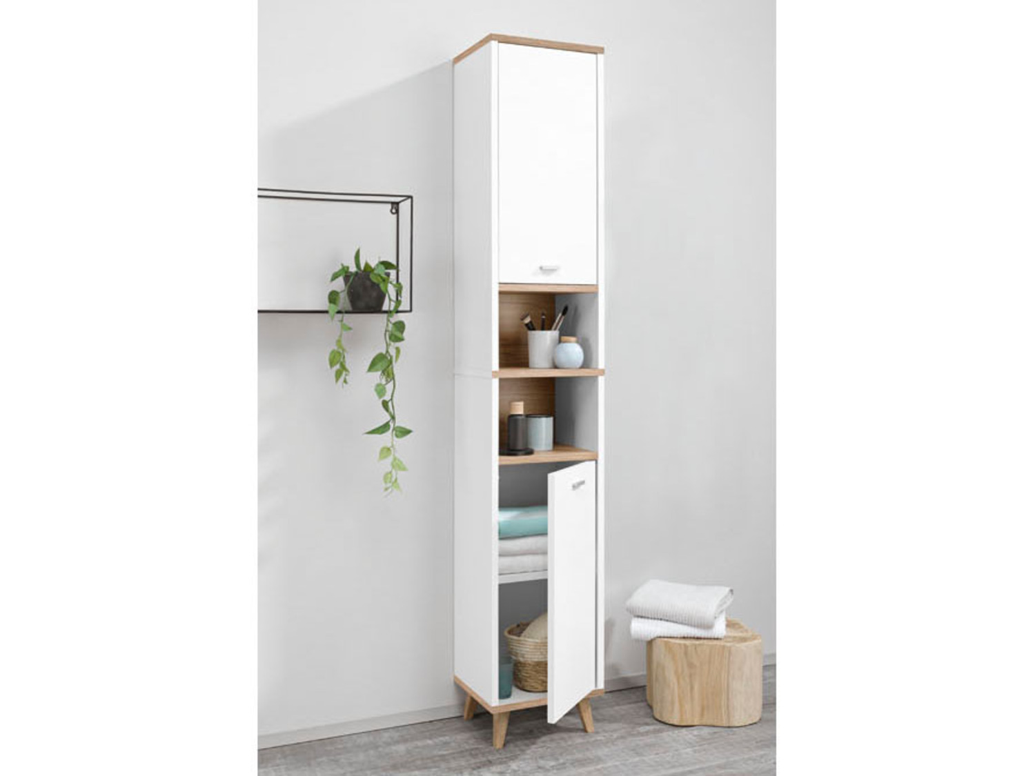 Karriereentwicklung LIVARNO home Bad-Hochschrank »Corfu«, Design modernes