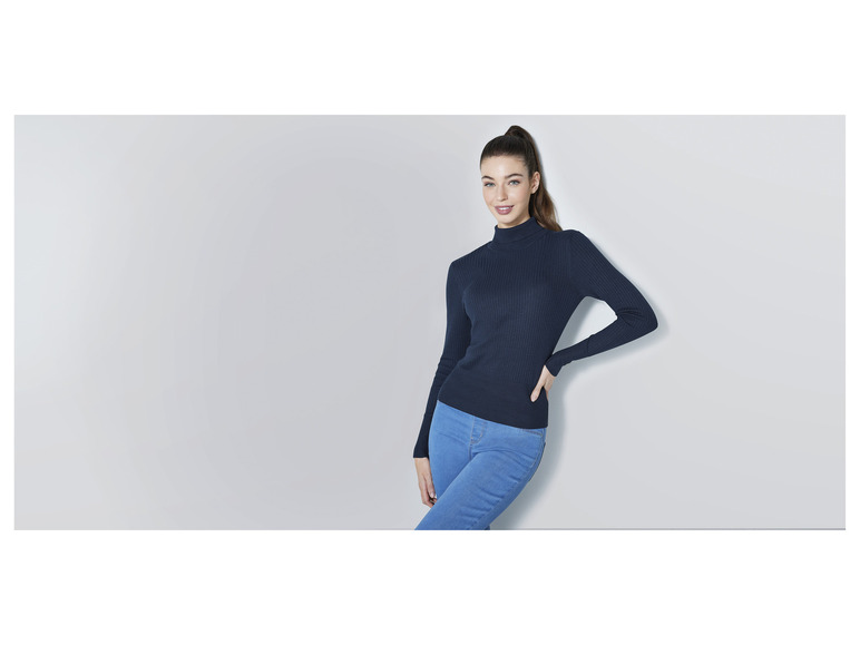 Gehe zu Vollbildansicht: esmara® Damen Pullover mit Rollkragen - Bild 9