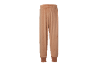 Braune Plüschhose mit elastischen Bündchen