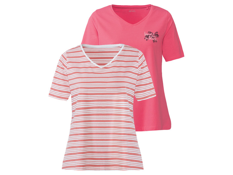 Gehe zu Vollbildansicht: esmara Damen T-Shirt, 2 Stück, mit hohem Baumwollanteil - Bild 15