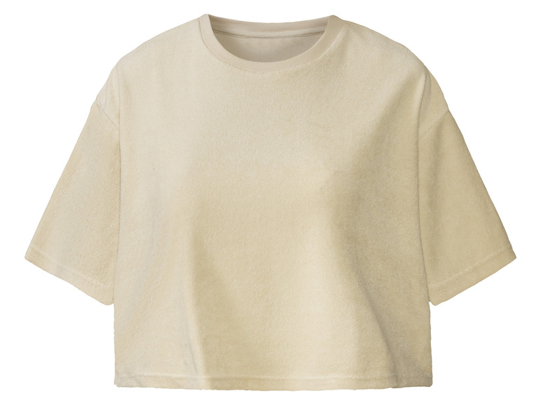 Gehe zu Vollbildansicht: esmara® Damen Frottee-Shirt, lässig weite und kurze Form - Bild 4