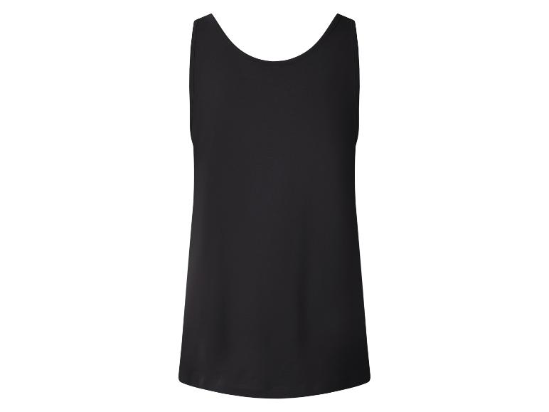 Schwarzes Damen-Tanktop, Rückansicht