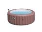 Braune Lay-Z-Spa Hawaii aufblasbare Whirlpool, einsatzbereit.