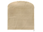 Beiger Kleidersack mit gewölbter Oberseite und horizontaler Naht.