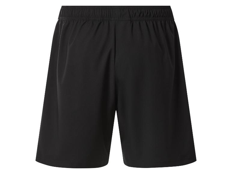 Schwarze Herren-Sportshorts mit elastischem Bund