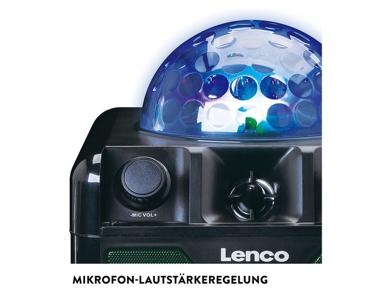 Gehe zu Vollbildansicht: Lenco Disco Lautsprecher »BTC-050«, mit Bluetooth & Mikrofon, inkl. Akku - Bild 6