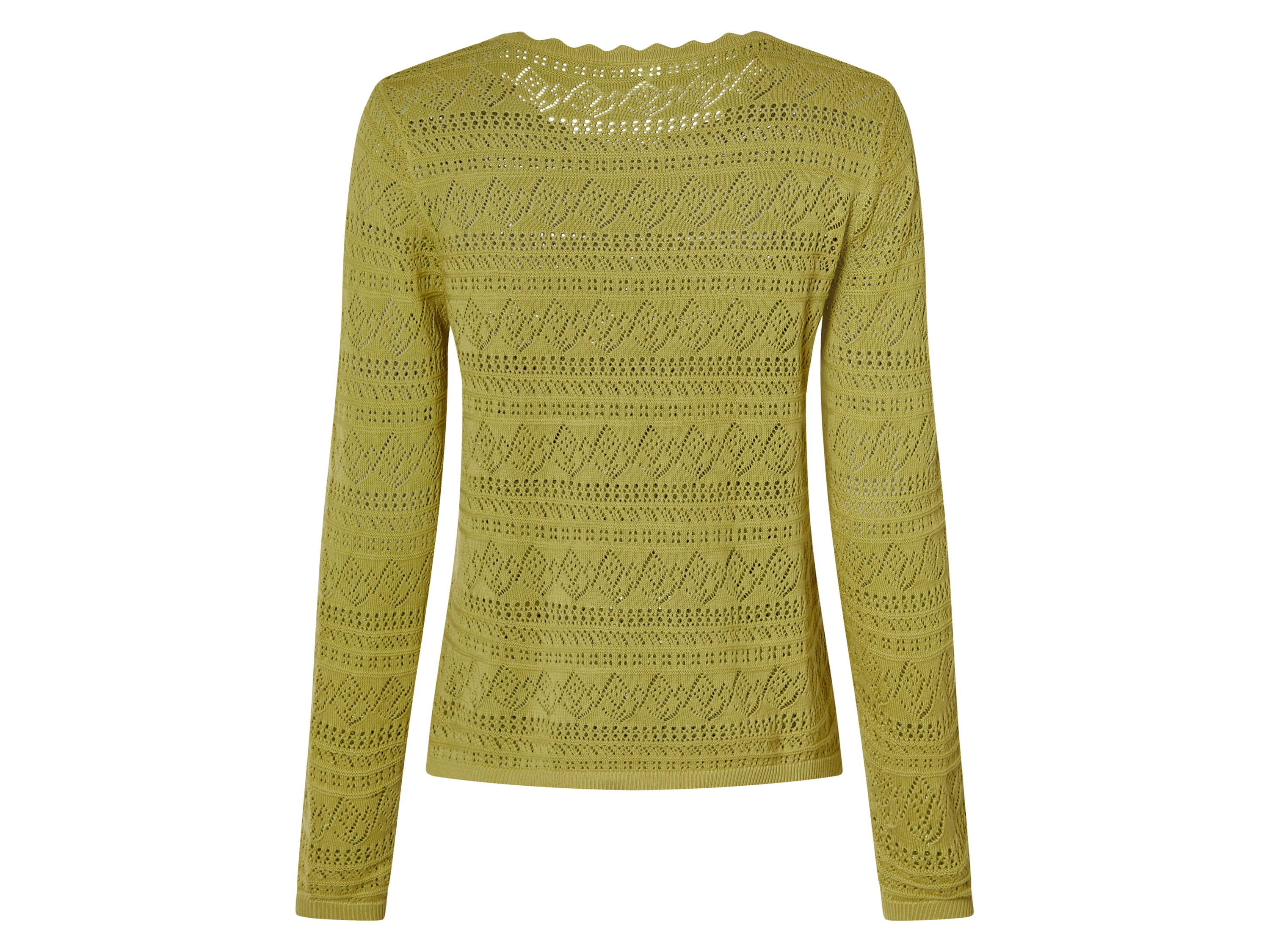 Thumbnail - esmara® Damen Pullover mit Leinen (Grün, L(44/46))