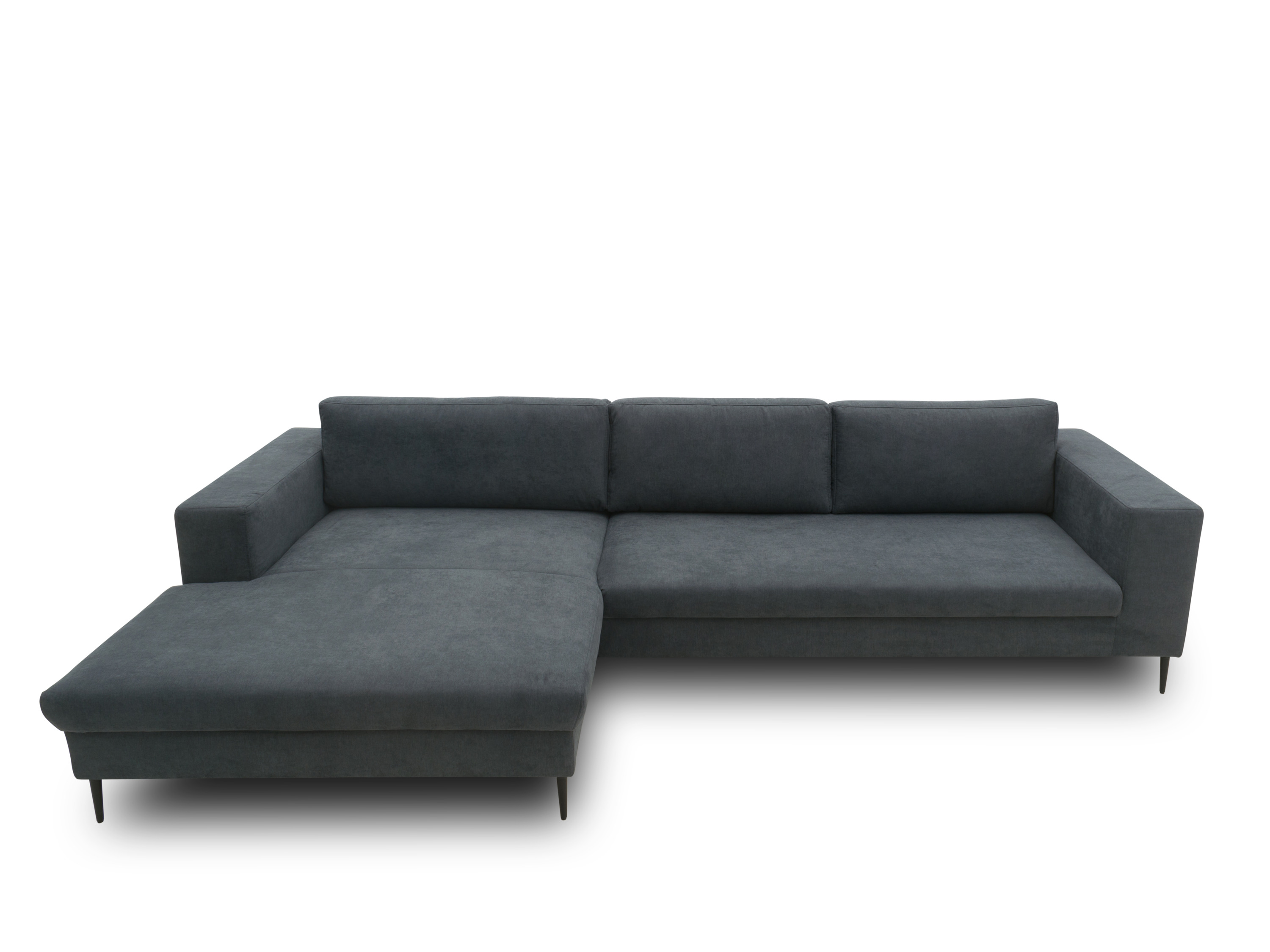 Thumbnail - Domo Ecksofa »Modica«, mit Longchair (davorstehend links,173x329cm, Dunkelgrau)