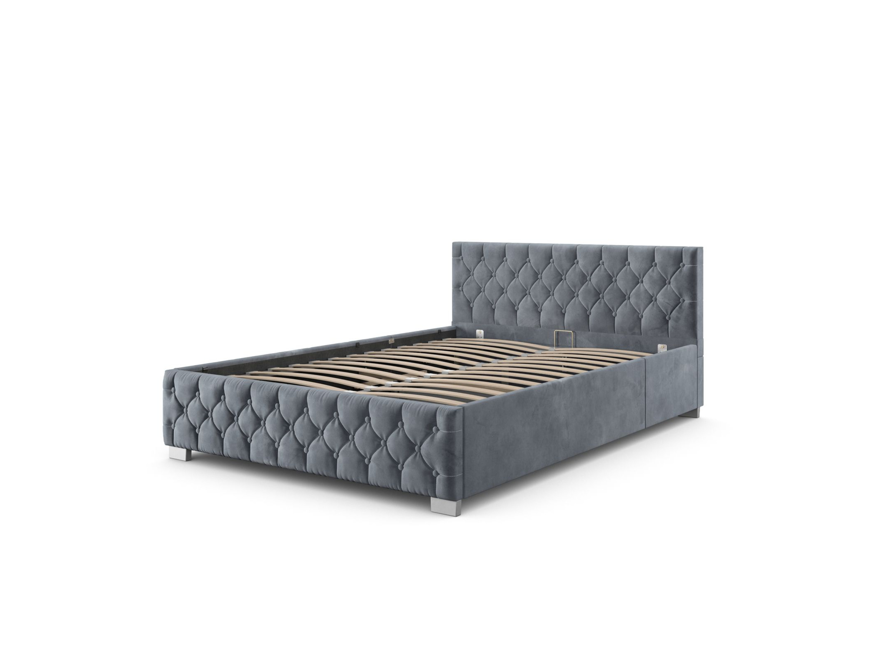 Juskys Polsterbett Nizza mit Bettkasten & LED B (Dunkelgrau, 120 X 200 CM)““ | dunkelgrau Style: Modern Typ: Polsterbett Funktion: Mit Stauraum und LED-Beleuchtung Liegefläche: ca. 120 x 200 cm