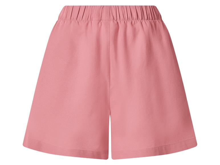 Rosa Damenshorts mit elastischem Bund