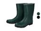 Grüne Gummistiefel mit Futter, erhältlich in Dunkelgrün und Schwarz.