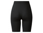 Schwarze, nahtlose Fahrradshorts.