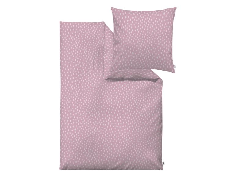 Rosa Bettwäsche mit weißen Punkten
