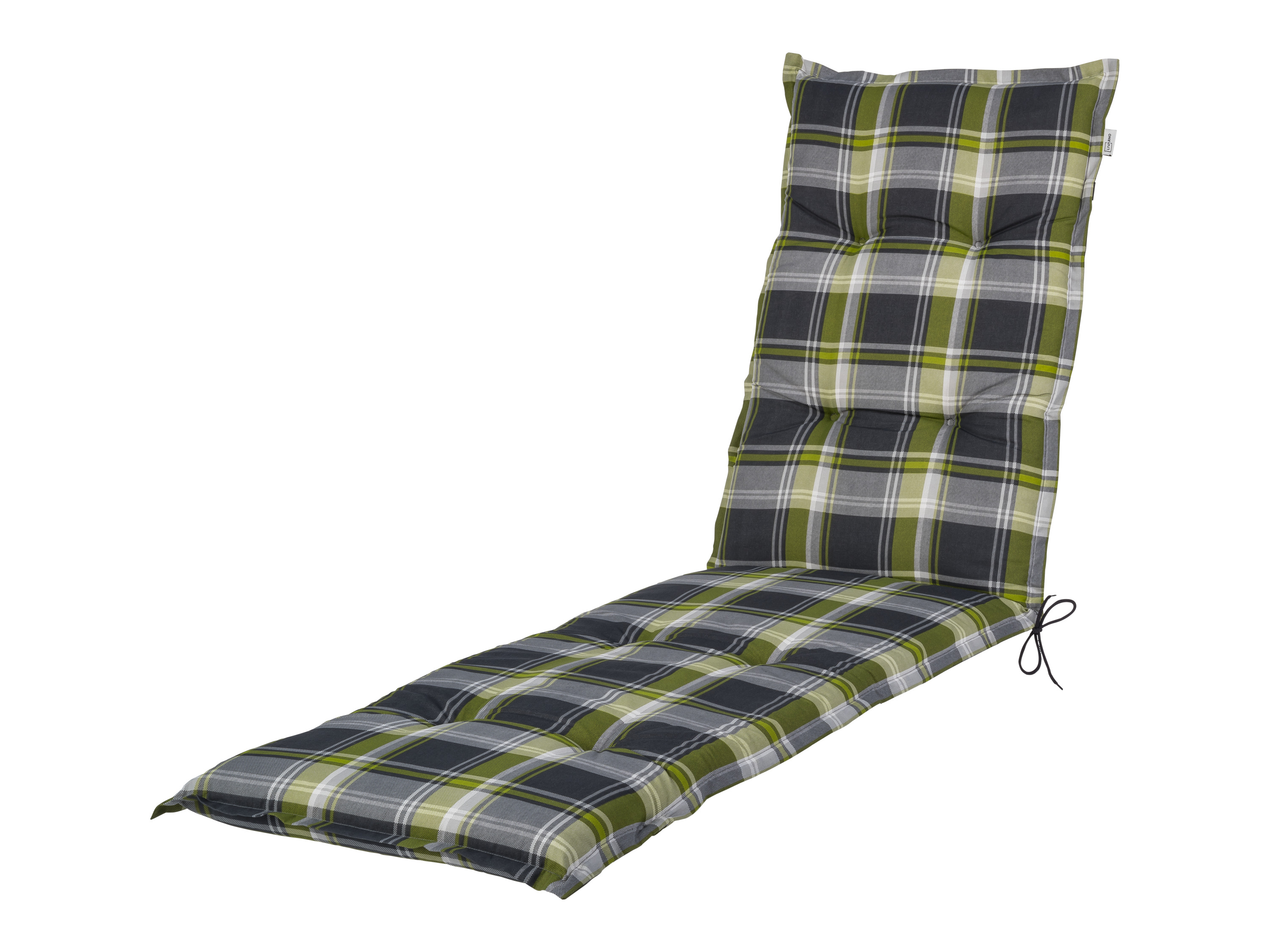 LIVARNO® Polsterauflage Valencia/Miami Relaxsessel (Karo/grün)