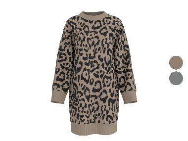 ESMARA® Damen Jacquard Strickkleid