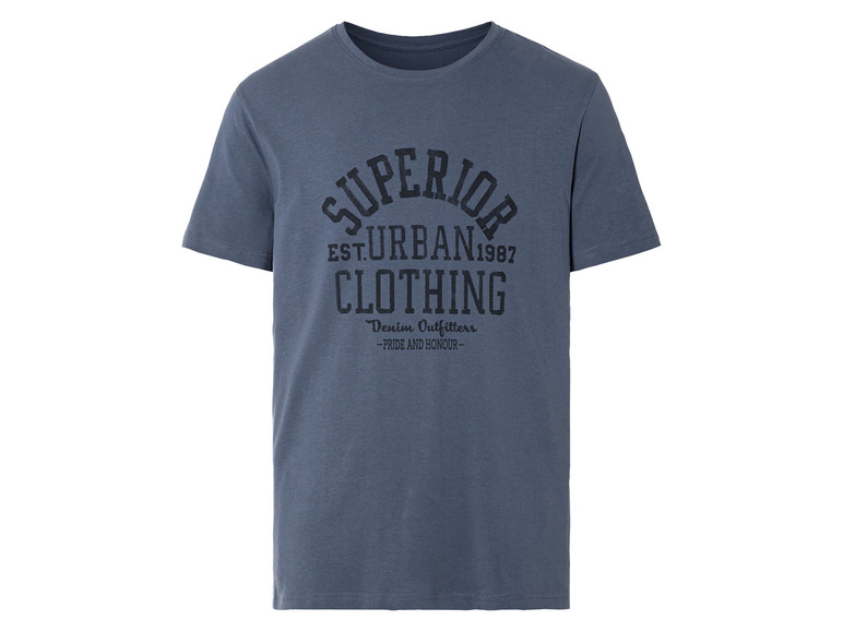 Gehe zu Vollbildansicht: LIVERGY® Herren T-Shirt mit Print aus reiner Baumwolle - Bild 2