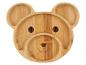 Bambus Kinderteller in Bärenform.