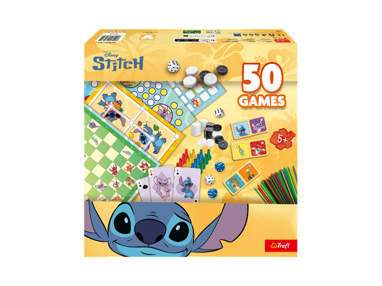 Brettspiel mit Lilo & Stitch-Thema, 50 Spiele in einer Box.