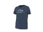 Dunkelblaues Herren-T-Shirt mit dem Text „SPORTS CLUB Love for Leisure“.