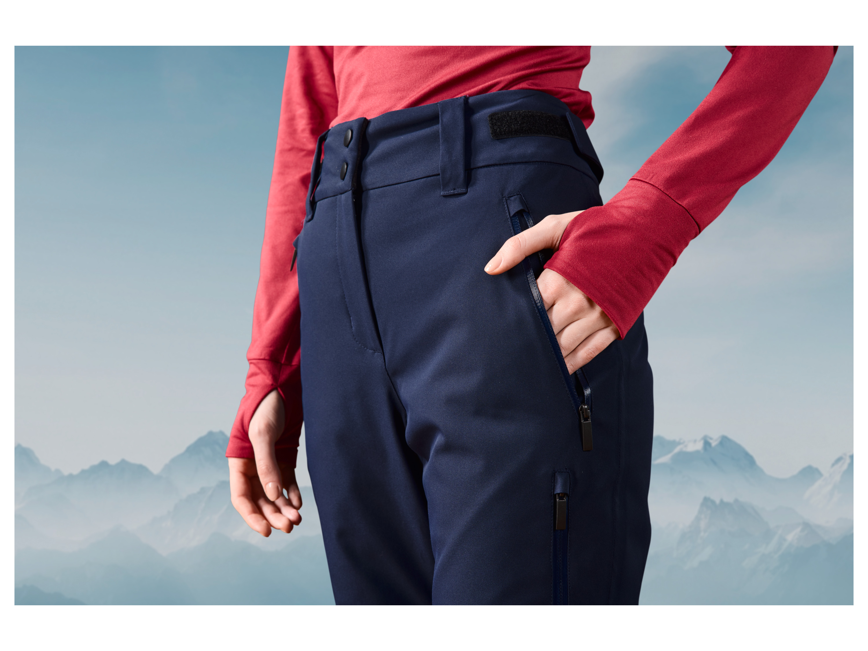 Thumbnail - CRIVIT Damen Skihose (Marine, 44)